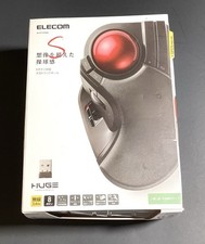 ELECOM Trackball Mouse Wired Large Ball 8 Button Tilt Function Black M-HT1URBK picture