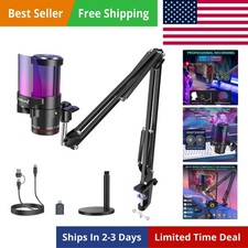Gaming Microphone for PC/Mac/iPhone/Phone – 192kHz/24-bit Podcast Mic with No... picture