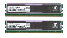 Working Memory Mushkin 2GB (2x1GB) DDR1 SDRAM DIMM PC-2700 333MHz 996753 Non-ECC picture