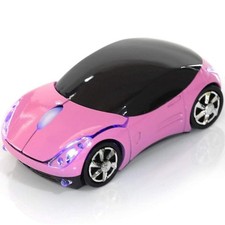 Pink Wireless Car Mouse - 2.4G with USB Receiver, Optical pink picture
