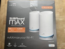 ARRIS Surfboard mAX Tri-Band Mesh WiFi 6 System W121 AX6600 6.6 Gbps picture