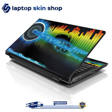 Laptop Skin Sticker Decal Cover for Notebook Macbook Hp Music Waves 13-16 inch picture