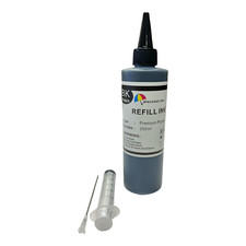 250ml Pigment Black bulk refill ink for Epson Refillable Cartridges, CISS CIS picture