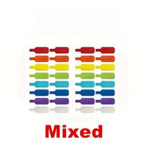 10/30/50Pcs Reusable Waterproof Cable Labels Color-Coded Organizer Straps for Da picture