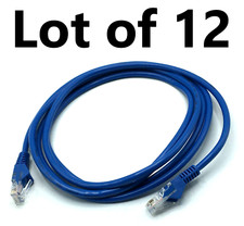(LOT OF 12) Tripp Lite 7ft Cat5e Ethernet Patch Cable N001-007-BL picture