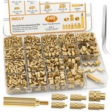 440PCS Threaded Inserts M2 M2.5 M3 M4 M5 M6 for 3D Printing | 440Pcs M2-M6 picture