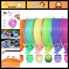 Rainbow PLA 3D Printer Filament Bundle - Color Changing, 1KG x 6 Spools, Accurat picture