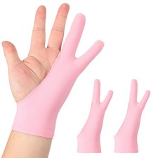 2pcs Artist Drawing Glove l Size Two Fingers Graphics Painting Glove Pink picture