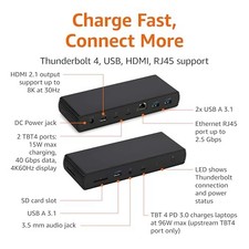 AMAZON BASICS THUNDERBOLT4/USB4 PRO DOCKING -  BLACK picture