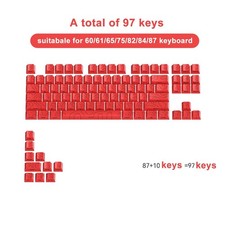 Letter Drive Topographic PBT Keycaps 98/133 Key Cherry Profile Side Print MX picture