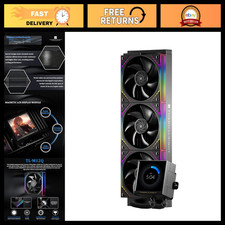High-Performance 360mm ARGB CPU AIO Cooler, IPS LCD Screen, AM4/AM5 & Intel Comp picture