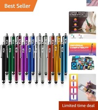 TCD 20 Pack Stylus Pen Set - Touch Screen Devices, Thick Rubber Tip - Multi picture