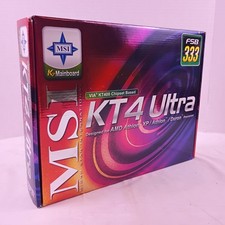 MSI K7 Mainboard KT4 Ultra VIA KT400 Chipset Based FSB 333 New in Box picture