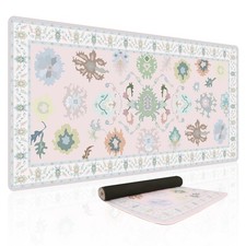 Baziabbo Pink Ozarks Desk Mat,XXL Extended Big Mouse Pad,Gaming Mousepad with picture