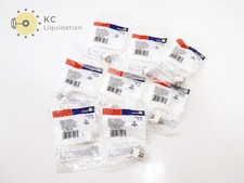 8x Lot Snap In Quickport Nickel F-Connector 41084-FWF picture