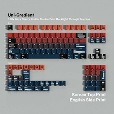 130-Key PBT Cherry Profile Keycaps Set Multi-Language Side-Lit for Mechanical picture