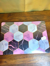 Hexagon Marble Pattern MacBook Pro Case Plastic A2681 Pink picture