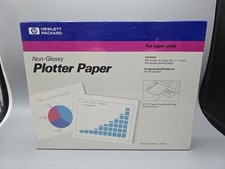 New Hewlett-Packard Non-Glossy Plotter Paper 8.5” x 11” Sealed Reorder # 17801P picture