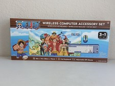 ONE PIECE Wireless 3-in-1 Computer Accessory Set Keyboard Mouse Desk Mat Sealed picture