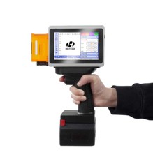 5in Touch Screen Portable Hand-held Laser Coding Printer Batch Expiry Date Print picture