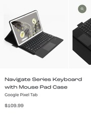 SAHARA Navigate Series Keyboard  with Mouse Pad Case for Google Pixel Tablet picture