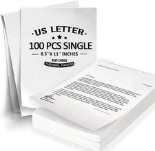 100 Sheets Thermal Printer Paper 8.5 X 11 Inch US Letter Size Thermal Paper picture