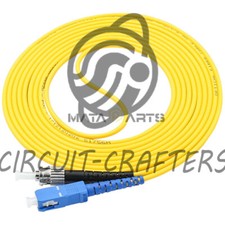 SC UPC to ST UPC SM Single Mode 9/125 Fiber Patch Cord Simplex Fiber Cable 30M picture
