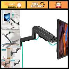 Height Adjustable Single Monitor Wall Mount for 13-32