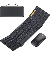 ProtoArc Foldable Keyboard and Mouse, XKM01 True Full-Size Bluetooth Portable picture