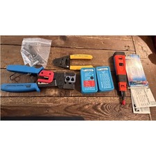 IDEAL Network Tool Lot LinkMaster 62-200 Telemaster Crimper Cable Tester picture