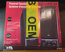 CYBER ACOUSTICS CA-2014 AMPLIFIED SPEAKER SYSTEM COMPUTER picture