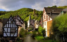 Landscape architecture building old water germany Custom Gaming Mat Desk picture