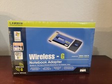Cisco Linksys WPC54G Wireless-G Notebook Adapter CardBus Adaptor Card Laptop PC picture