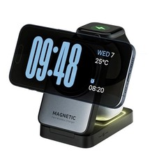 Foldable 3 In 1 Magnetic Wireless Charger Stand For iPhone picture