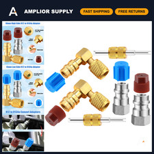 R12 to R134A Conversion Kit Adapter Fittings - Gold & Silver, HVAC AC Upgrade picture