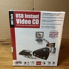ADS Tech USB Instant Video CD Covert Old VHS Tapes To Video CD USBAV-190 SEALED picture