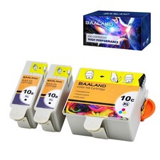 Compatible Kodak 10XL 10B 10C Combo Ink Cartridges 3 Pack (2 Black, 1 Color) ... picture