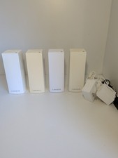 Lot of 4 Linksys WHW03 V2 Velop WiFi Routers w Power Supplies & OpenWRT picture
