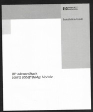 Installation Guide HP AdvanceStack 100VG SNMP/Bridge Module #J2414-90001 picture
