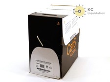 Cat6 Plenum 550 MHz CMP No Spline Unshielded Twisted Pair 1000 Ft White/Yellow picture