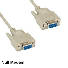 KNTK 25' Null Modem DB9 to DB9 Extension Cable RS-232 Female to Female Cord picture