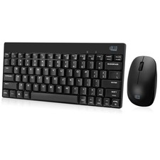 Adesso WKB-1100CB Kb 2.4Ghz Wireless Mini Keyboard And Mouse Combo Retail picture