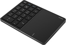 Numeric Keypad, 2 in 1 22 Keys 2.4G Touchpad Bluetooth 4.2 Number Pad, Type C Ch picture