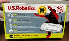 US Robotics Wireless Maxg Router w/print server Model 5451 - WiFi New sealed picture