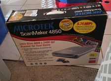 Microtek ScanMaker 4850 USB Flatbed Scanner 4800x2400dpi w/ 35mm Adapter picture