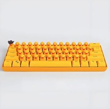 Yellow Cute Duck Mechanical Keyboard Press Crow USB Interface Keyboard Collected picture