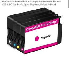 KUF 923e Compatible Ink Cartridge 4-Pack for HP Inkjet CMYK (923XL) picture