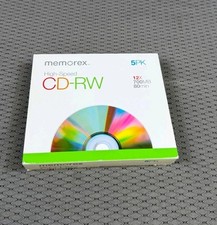 Memorex CD-RW High Speed 12X 80 Minutes 5 Pack NEW picture