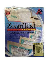 Ai Squared ZoomText Xtra 7.1 Windows XP 98 95 PC CD-ROM Big Box New/Sealed picture