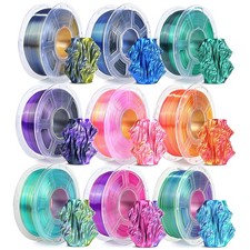 JAYO SILK PLA+ 3D Printer Filament 1.75mm Dual-Color Triple-Colour Shiny 1.1KG picture